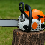 Drujbă pe benzină utilizată în grădină